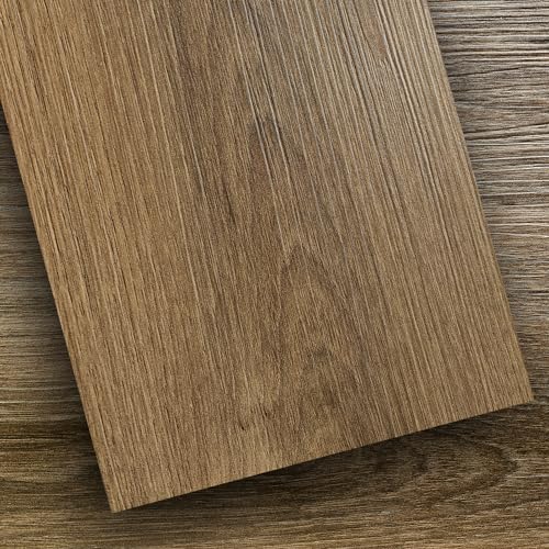 TIBBERS Suelo Vinílico Autoadhesivo, 2 Lamas de 15 x 91 cm (Pack Prueba), PVC Impermeable y Recortable, Alta Adherencia, Imitación Madera, SMD006