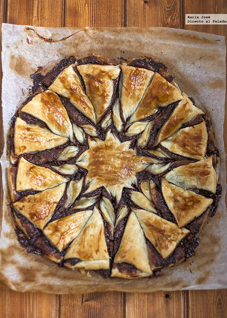 Estrella de hojaldre y Nutella: receta fácil para niños