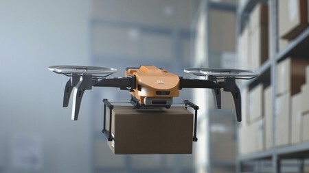 drone com encomenda
