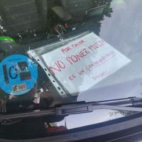 Una aplicación nefasta de la ley, resumida en una foto muy triste tomada en Madrid