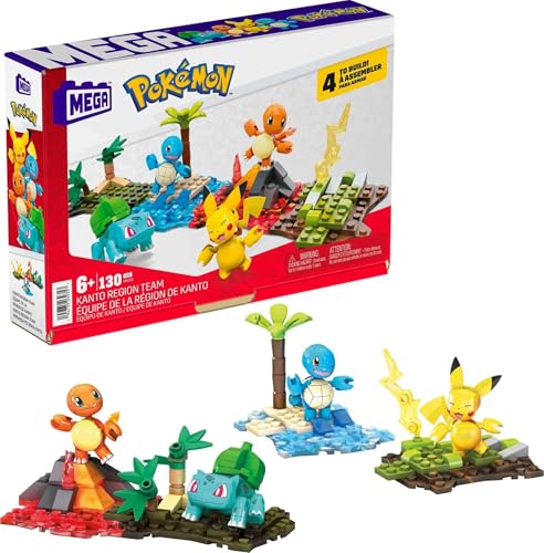 Mega Brands Pokémon Juguete de Construcción Equipo de Kanto