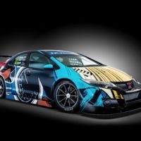 Esta es la espectacular imagen de comic que el Honda Civic WTCC lucirá en Goodwood