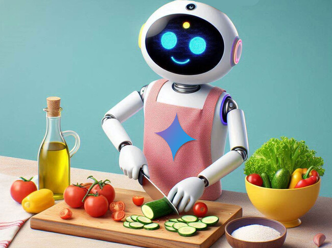 Gemini Cocinandome Una Deliciosa Ensalada