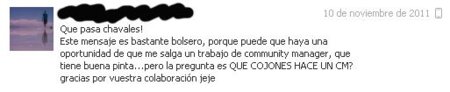 “¿Qué cojones hace un Community Manager?”