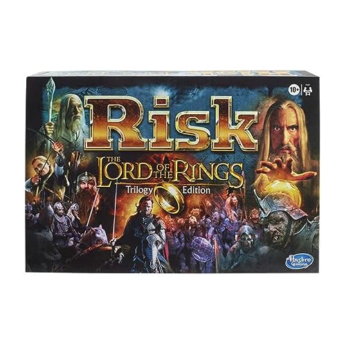 Hasbro Gaming Risk: The Lord of The Rings Edición de la Trilogía - Juego de Mesa de El Señor de los Anillos para 2 a 4 Jugadores