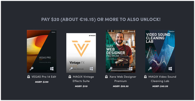 Humble Software Rebundle Vegas Pro Discover Creative Freedom Pay What You Want And Help Charity 2018 04 12 14 56 53