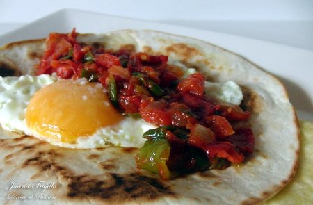 Huevos rancheros. Receta