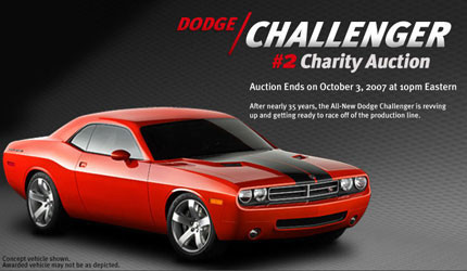 Uno de los 3 primeros Dodge Challenger ya está siendo subastado