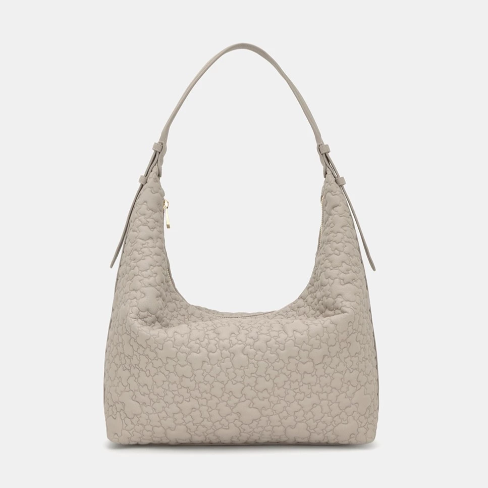 Bolso grande con cierre de cremallera y asa larga Tous Puffy Bear 
