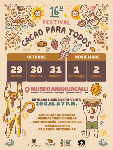 El Festival Cacao para Todos regresa a CDMX con una edición especial de Día de Muertos del 29 de octubre al 2 de noviembre