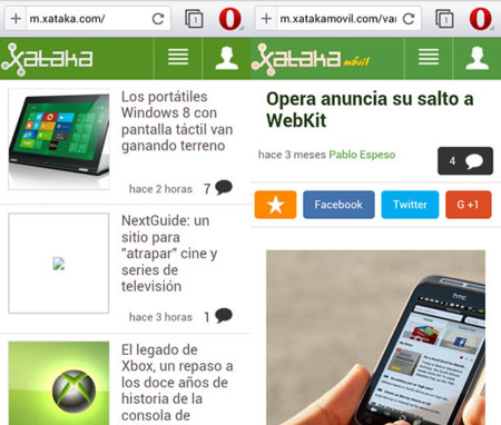 Opera 'WebKit' sale de beta