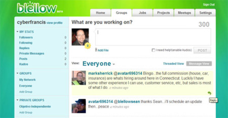 Blellow, nueva red de microblogging empresarial