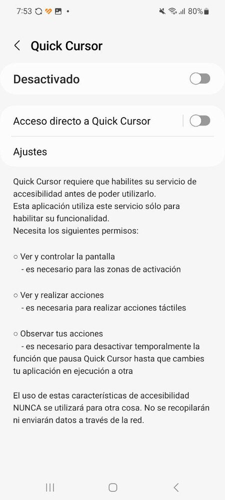 quick cursor permiso