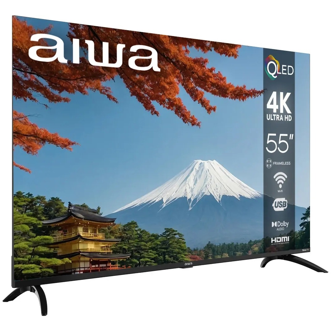 Pantalla Smart Tv Aiwa Roku 55 Pulgadas QLED 4k UHD