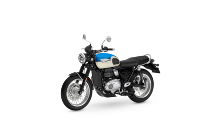 Bonneville T40 My27 Aegean Blue Lhs Front Angle
