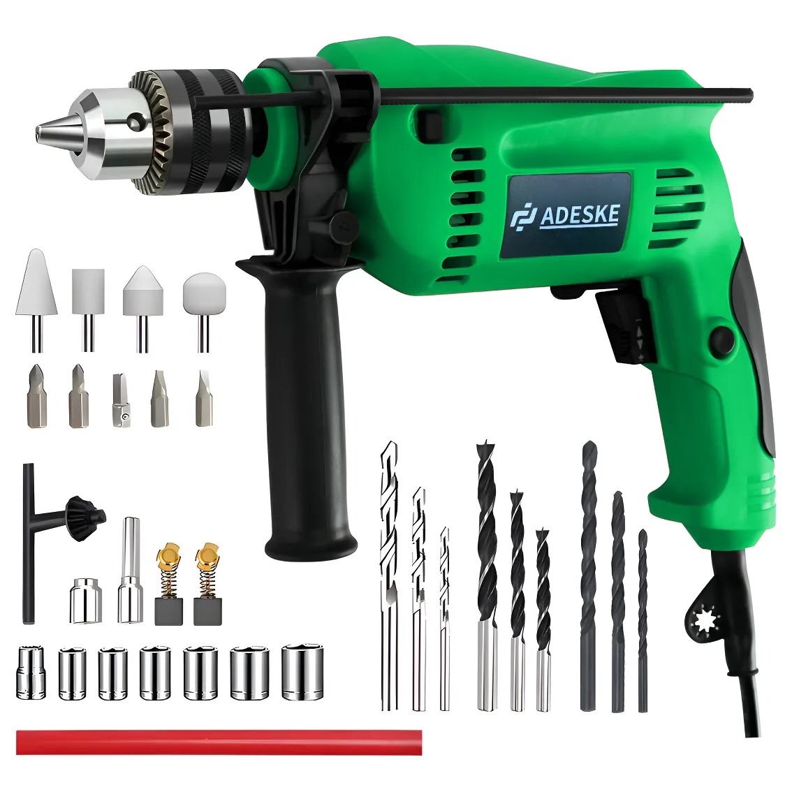 Taladro rotomartillo con accesorios