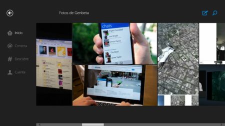 Visualización de fotos de un perfil