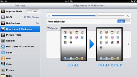 Apple lanza la segunda beta de iOS 4.3, FaceTime, Photo Booth y Cámara llegan al iPad pero los nuevos gestos podrían no hacerlo
