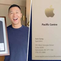 "Me van a echar": el pánico del empleado de Apple llamado Sam Sung cuando su tarjeta de visita se hizo viral en todo el mundo