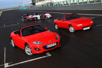 20 aniversario del Mazda MX-5 en el circuito de Le Mans