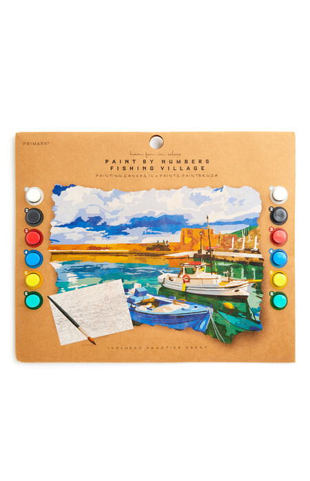 Paint By Numbers Fishing Village Gbp2 Eur2 50