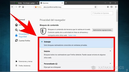 Configura Nivel De Privacidad