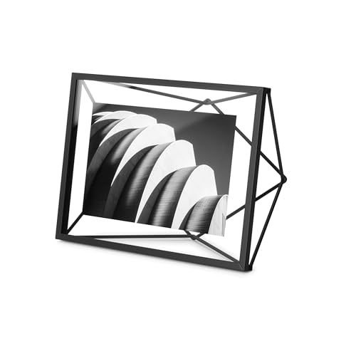 Umbra Prisma Marco para fotos, 10x15 cm, Acero, Negro