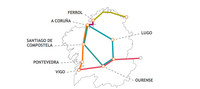 Tres rutas temáticas para recorrer Galicia en tren