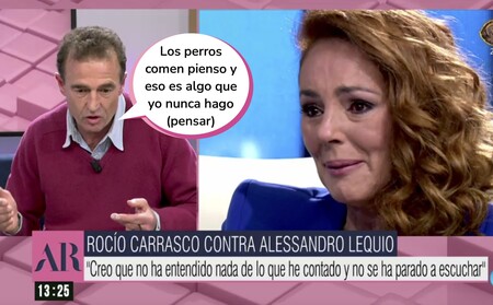 Alessandro Lequio responde en 'El Programa de Ana Rosa" al "perro no come perro" de Rocío Carrasco: "Es una mujer que no está bien"
