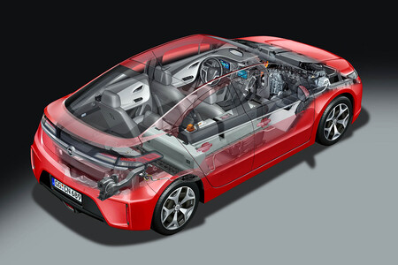 Opel Ampera esquema cutaway