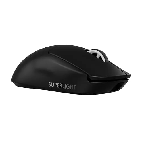 Logitech G PRO X SUPERLIGHT 2 LIGHTSPEED Ratón inalámbrico Gaming, 8K, ligero, 60g, interruptores híbridos LIGHTFORCE, sensor HERO 2, 888 IPS, 44K DPI, 5 botones programables, USB-C, PC/Mac - Negro