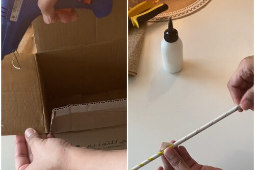 reutilizar caja de cartón