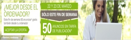 Fin de semana del ahorro en ebay, publica 50 anuncios sin coste