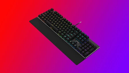 Mejora tus partidas con este teclado gaming de AOC: Switch rojos e iluminación RGB a precio mínimo histórico