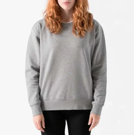 Sudadera gris algodón orgánico unisex