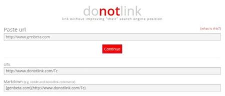 Donotlink: cómo enlazar una web polémica sin que ésta se beneficie de ello