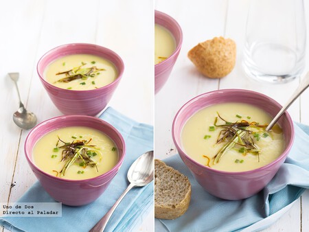 Crema de coliflor al azafrán