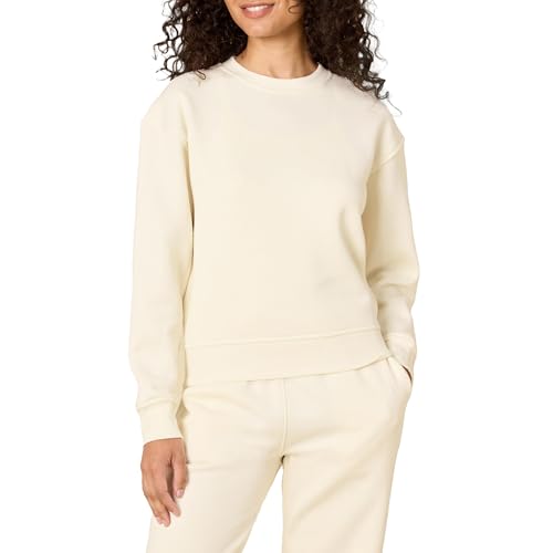 Amazon Essentials Sudadera para Mujer, Marfil, Talla L