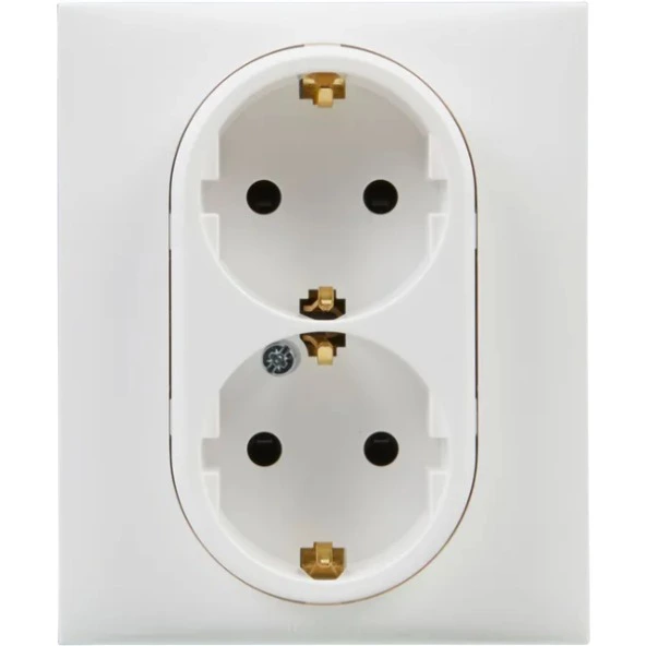 Enchufe doble LEGRAND Niloé Step blanco
