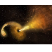 O flagrante inédito de um buraco negro gigante engolindo uma estrela no espaço 