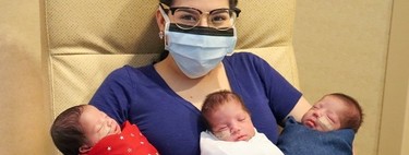 Una madre de Texas dio a luz a trillizos tras superar el coronavirus embarazada 