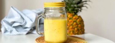Batido de piña, una bebida de lo más refrescante con sabor a vacaciones