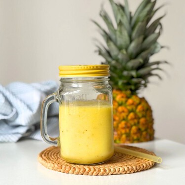 Batido de piña, una bebida de lo más refrescante con sabor a vacaciones