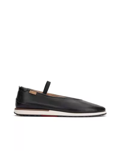 Pikolinos Denia Bailarinas Mujer | en Cuero | Plantilla Extraíble | Talla EU 35-42 en Color Negro