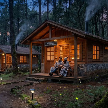 Lánzate a estas cabañas en medio del bosque para ver las luciérnagas: una escapada ideal a 2 horas de CDMX  