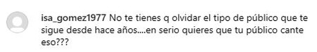 Comentario sobre el show de Aitana