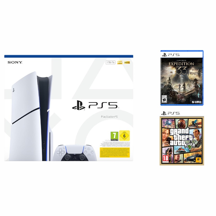 PlayStation 5 Standard + Clair Obscur: Expedition 33 + GTA V