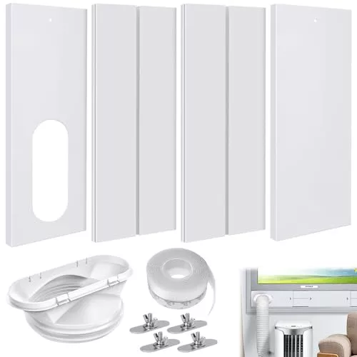 IXYHKB Kit De Junta De Ventana De Aire Acondicionado, 4 Piezas Ventana Para Unidades De Aire Acondicionado Móvil, Kit De Corredera De Ventana Ajustable Para Extensión De Aire Acondicionado Móvil