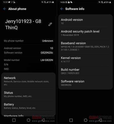 Actualizacion Android™ diez Lg™ G8