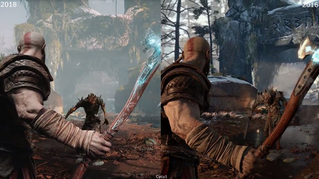 Así ha cambiado visualmente God of War desde su primer tráiler